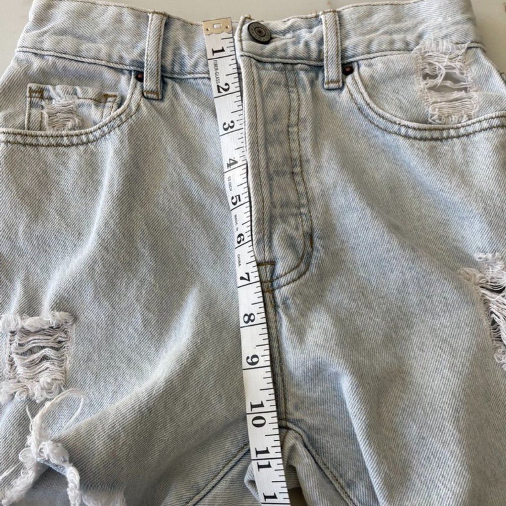 PacSun High Rise Straight Distressed Jeans Size 24 - Picture 7 of 10